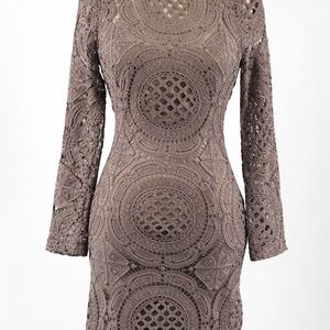 Nellis Lace Long Sleeve Mini Dress – Size Medium